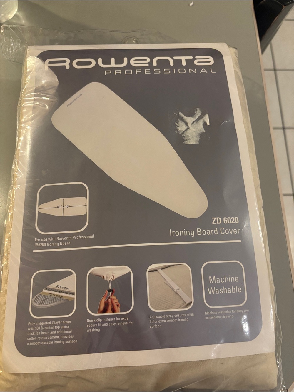 Rowenta New Ironing Board Cover